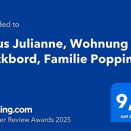 Haus Julianne, Wohnung Backbord, Familie Poppinga Нордерней Екстериор снимка